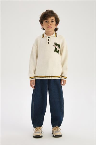 Beverly Hills Polo Club Boy Ecru SweaterBeverly Hills Polo Club Boy Ecru Sweater