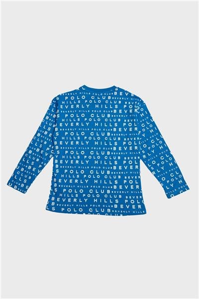 Beverly Hills Polo Club Erkek Çocuk Mavi T-Shirt