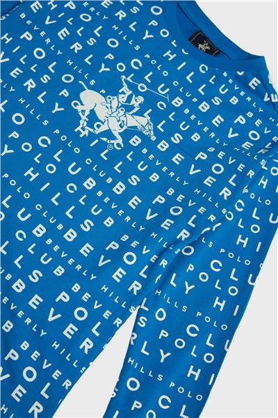 Beverly Hills Polo Club Erkek Çocuk Mavi T-Shirt