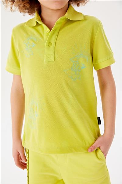 Beverly Hills Polo Club Erkek Çocuk Yeşil T-Shirt
