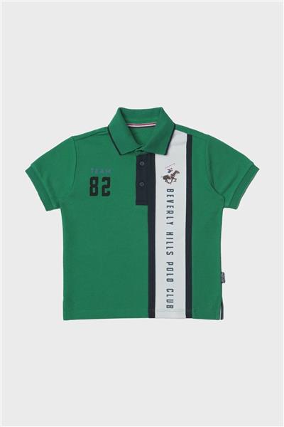 Beverly Hills Polo Club Erkek Çocuk Yeşil T-Shirt