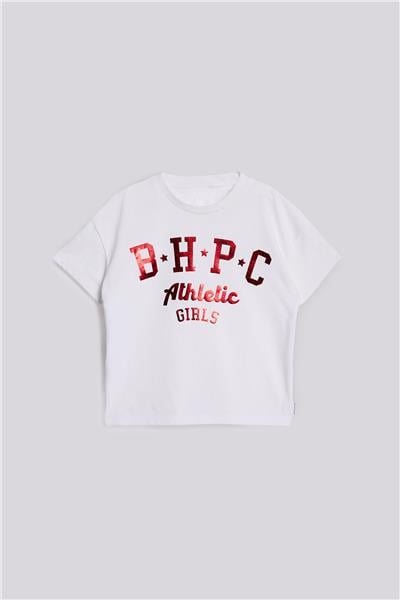 Beverly Hills Polo Club Kız Çocuk Beyaz TshirtBeverly Hills Polo Club Kız Çocuk Beyaz Tshirt