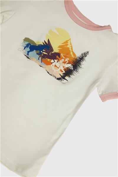 Beverly Hills Polo Club Kız Çocuk Beyaz T-Shirt