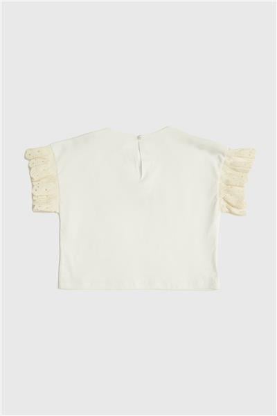 Beverly Hills Polo Club Kız Çocuk Beyaz T-Shirt