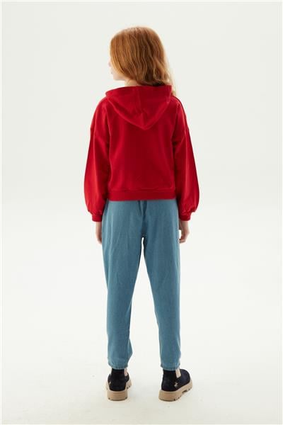 Beverly Hills Polo Club Kız Çocuk Bordo Sweatshirt