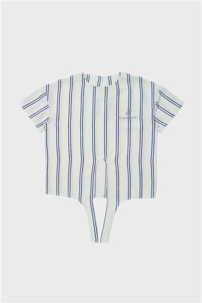 Beverly Hills Polo Club Kız Çocuk Çizgili T-Shirt
