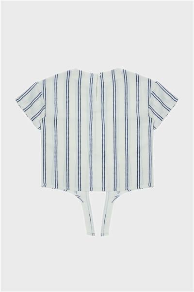 Beverly Hills Polo Club Kız Çocuk Çizgili T-Shirt