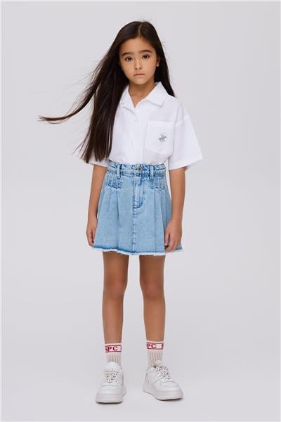 Beverly Hills Polo Club Kız Çocuk Denim EtekBeverly Hills Polo Club Kız Çocuk Denim Etek