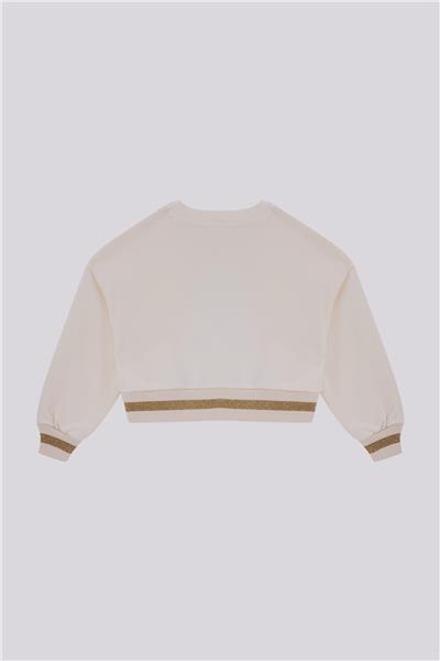 Beverly Hills Polo Club Kız Çocuk Ekru SweatshirtBeverly Hills Polo Club Kız Çocuk Ekru Sweatshirt