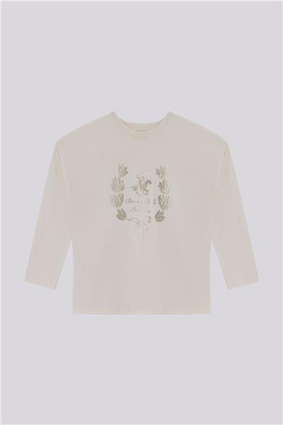 Beverly Hills Polo Club Kız Çocuk Ekru TshirtBeverly Hills Polo Club Kız Çocuk Ekru Tshirt