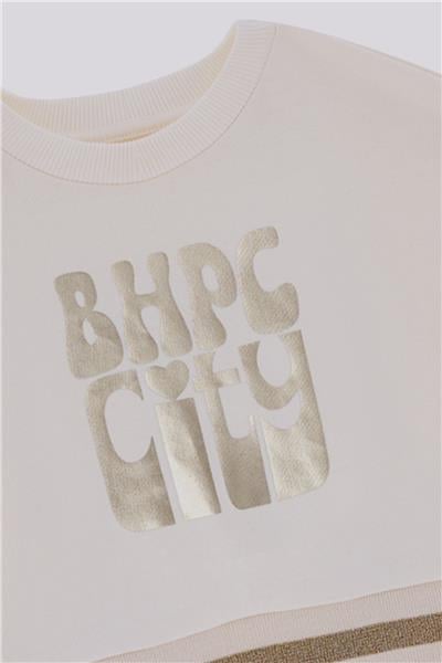 Beverly Hills Polo Club Kız Çocuk Ekru SweatshirtBeverly Hills Polo Club Kız Çocuk Ekru Sweatshirt