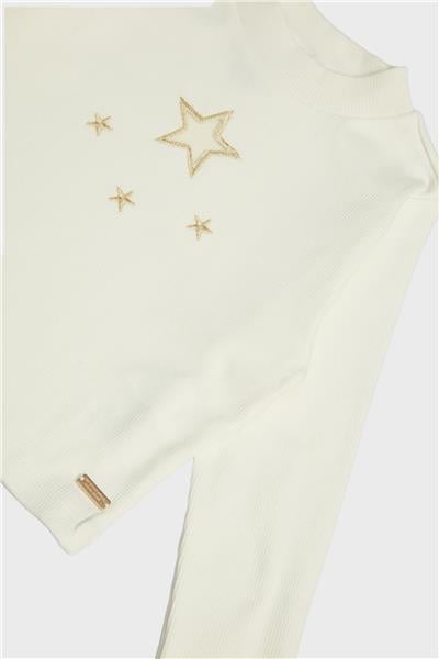 Beverly Hills Polo Club Kız Çocuk Ekru Sweatshirt