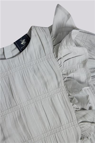 Beverly Hills Polo Club Kız Çocuk Gri Melanj BluzBeverly Hills Polo Club Kız Çocuk Gri Melanj Bluz