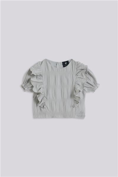 Beverly Hills Polo Club Kız Çocuk Gri Melanj BluzBeverly Hills Polo Club Kız Çocuk Gri Melanj Bluz