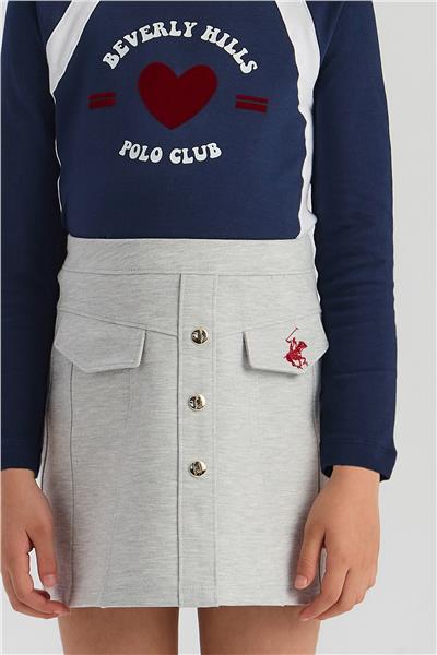 Beverly Hills Polo Club Kız Çocuk Gri EtekBeverly Hills Polo Club Kız Çocuk Gri Etek