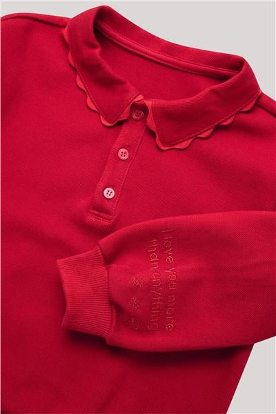 Beverly Hills Polo Club Kız Çocuk Kırmızı T-Shirt