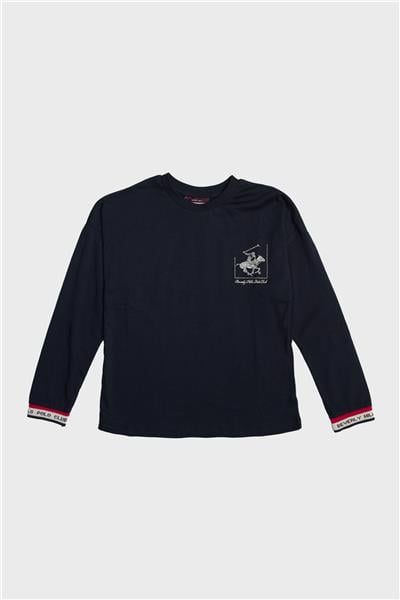 Beverly Hills Polo Club Kız Çocuk Lacivert T-Shirt