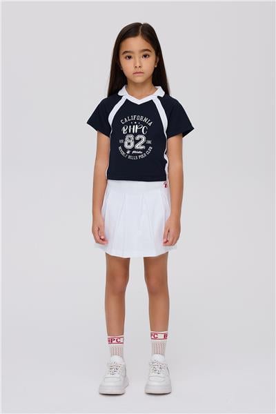 Beverly Hills Polo Club Kız Çocuk Lacivert TshirtBeverly Hills Polo Club Kız Çocuk Lacivert Tshirt