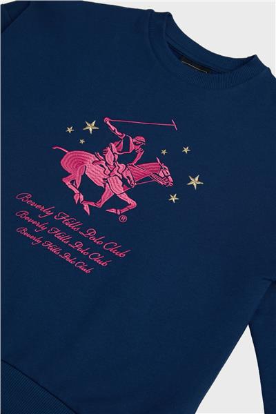 Beverly Hills Polo Club Kız Çocuk Lacivert Sweatshirt