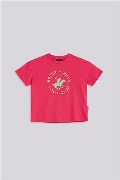 Beverly Hills Polo Club Kız Çocuk Pembe TshirtBeverly Hills Polo Club Kız Çocuk Pembe Tshirt
