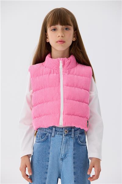 Beverly Hills Polo Club Kız Çocuk Pembe Yelek