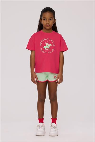 Beverly Hills Polo Club Kız Çocuk Pembe TshirtBeverly Hills Polo Club Kız Çocuk Pembe Tshirt