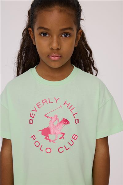 Beverly Hills Polo Club Kız Çocuk Yeşil TshirtBeverly Hills Polo Club Kız Çocuk Yeşil Tshirt