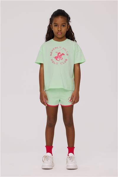 Beverly Hills Polo Club Kız Çocuk Yeşil TshirtBeverly Hills Polo Club Kız Çocuk Yeşil Tshirt