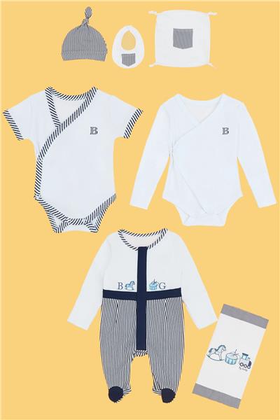 BG Baby Erkek Bebek Beyaz Hastane Çıkışı