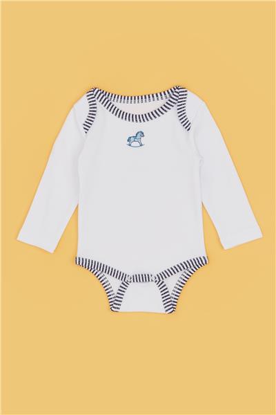 BG Baby Erkek Bebek Desenli 3lü Body