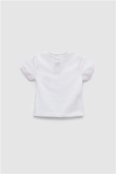 BG Baby Kız Bebek Beyaz T-Shirt