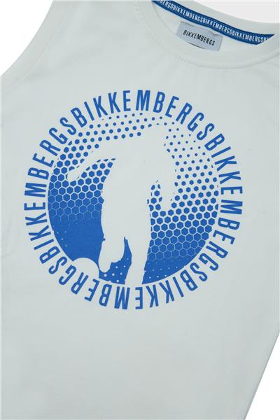 Bikkembergs Erkek Çocuk Beyaz Atlet