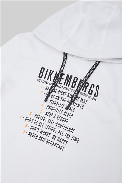 Bikkembergs Erkek Çocuk Beyaz Sweatshirt