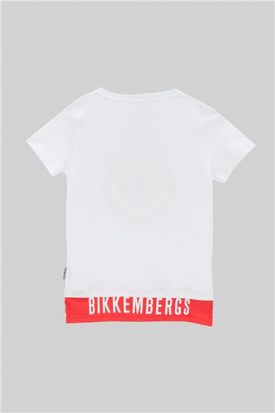 Bikkembergs Erkek Çocuk Beyaz T-Shirt