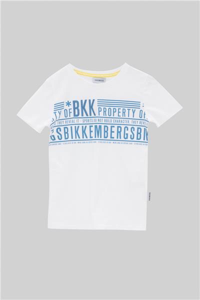 Bikkembergs Erkek Çocuk Beyaz T-Shirt