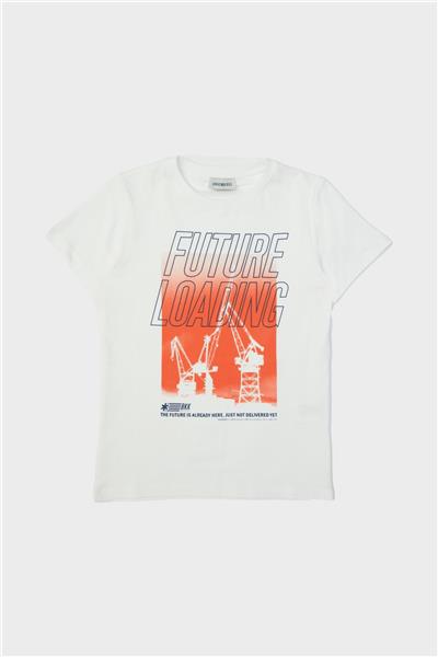 Bikkembergs Erkek Çocuk Beyaz T-Shirt