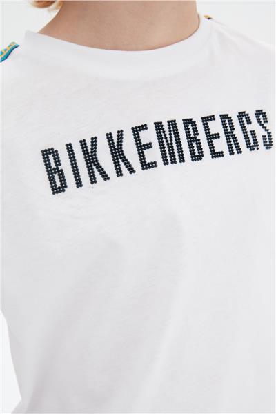 Bikkembergs Erkek Çocuk Beyaz T-Shirt