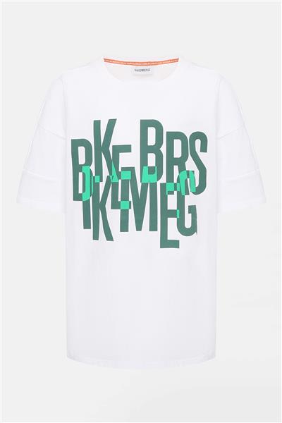 Bikkembergs Erkek Çocuk Beyaz T-Shirt