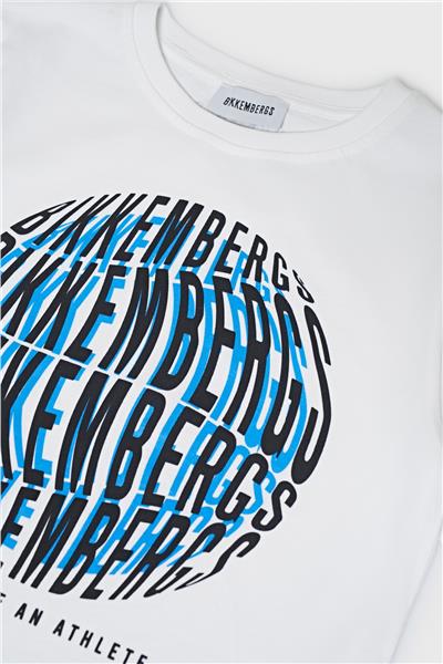 Bikkembergs Erkek Çocuk Beyaz T-Shirt