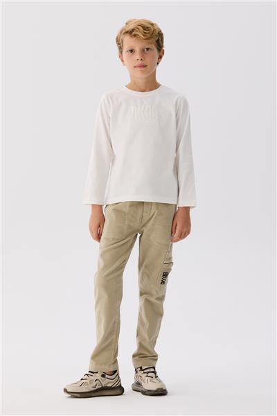 Bikkembergs Erkek Çocuk Beyaz T-Shirt