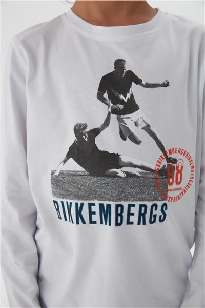 Bikkembergs Erkek Çocuk Beyaz T-Shirt