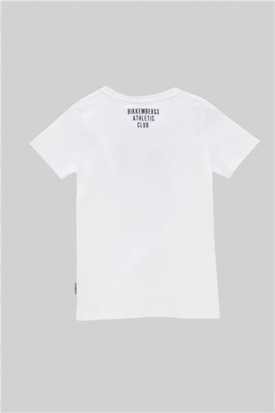 Bikkembergs Erkek Çocuk Beyaz T-Shirt