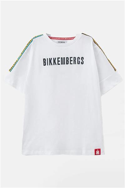 Bikkembergs Erkek Çocuk Beyaz T-Shirt
