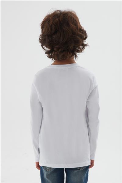 Bikkembergs Erkek Çocuk Beyaz T-Shirt