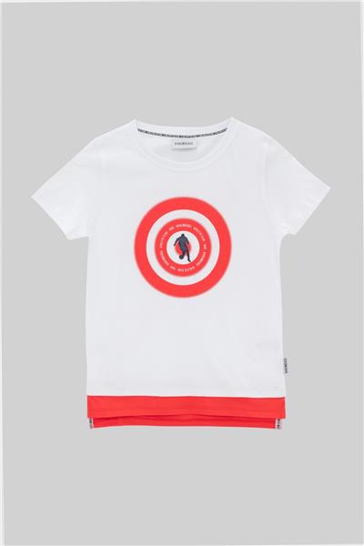 Bikkembergs Erkek Çocuk Beyaz T-Shirt