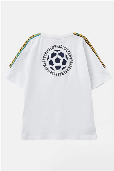 Bikkembergs Erkek Çocuk Beyaz T-Shirt