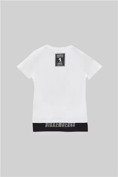Bikkembergs Erkek Çocuk Beyaz Tshirt