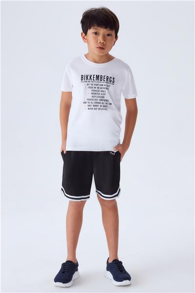 Bikkembergs Erkek Çocuk Beyaz Tshirt