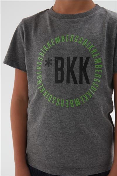 Bikkembergs Erkek Çocuk Gri Melanj T-Shirt
