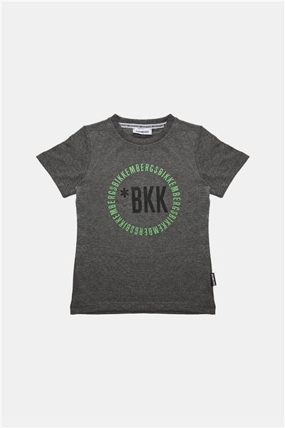 Bikkembergs Erkek Çocuk Gri Melanj T-Shirt